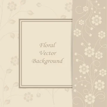 Floral vector background Illustrazione stock