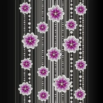 Floral vector background Stock Illustration