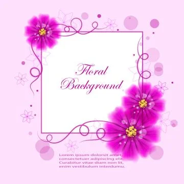 Floral vector background Stock Illustration