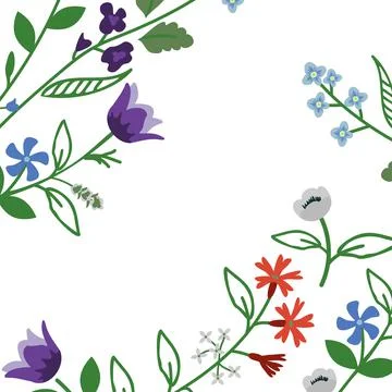 Floral vector background Stock Illustration