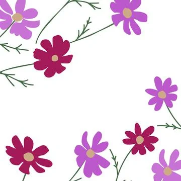 Floral vector background Illustrazione stock