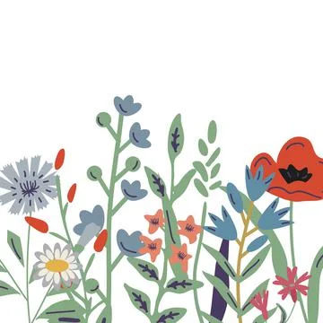 Floral vector background Illustrazione stock