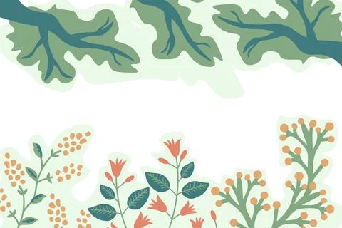 Floral vector background Stock Illustration