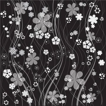 Floral vector background seven Stock Illustration