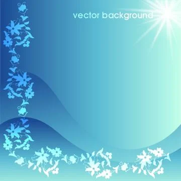 Floral vector background six Stock Illustration