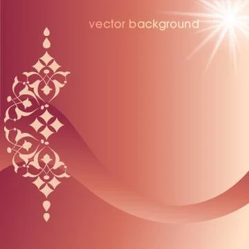 Floral vector background three Stock Illustration