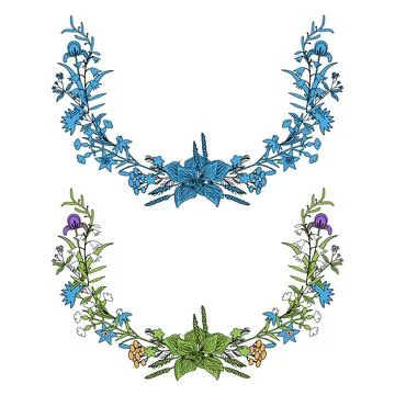 Floral vector decoration Stock Illustration