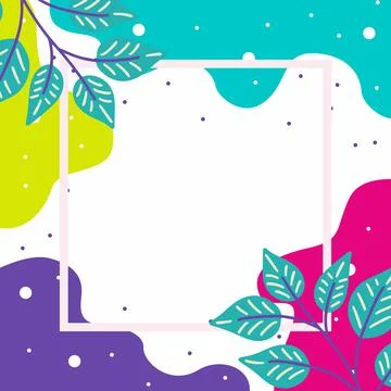 Floral vector design with copy space Stock Illustration