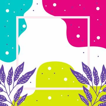 Floral vector design with copy space Stock Illustration