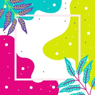 Floral vector design with copy space Stock Illustration