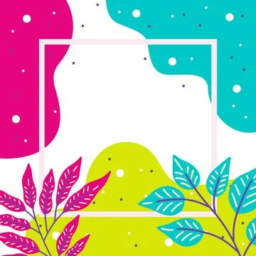 Floral vector design with copy space Stock Illustration