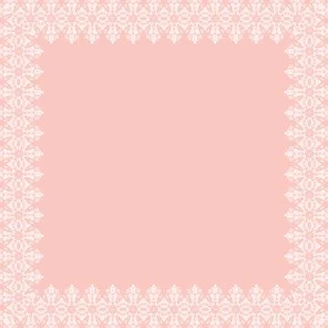 Floral Vector Fine Frame Stock Illustration