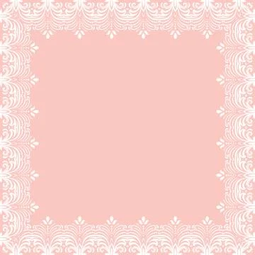 Floral Vector Fine Frame 스톡 일러스트