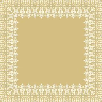 Floral Vector Fine Frame Stock Illustration