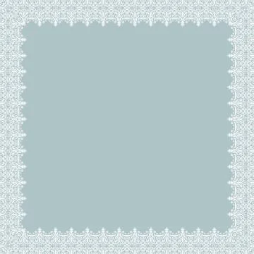 Floral Vector Fine Frame Stock Illustration