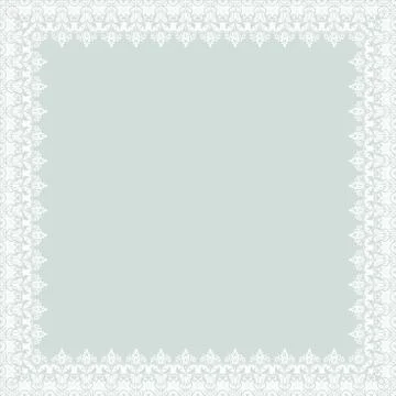 Floral Vector Fine Frame 스톡 일러스트