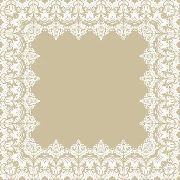 Floral Vector Fine Frame Stock Illustration