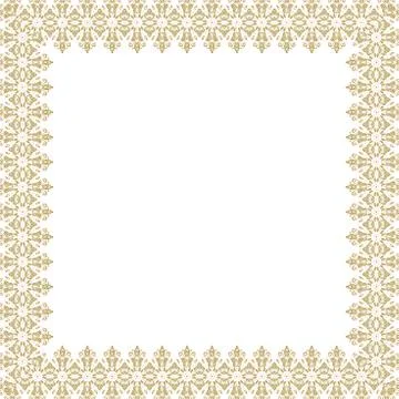 Floral Vector Fine Frame 스톡 일러스트