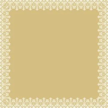 Floral Vector Fine Frame 스톡 일러스트