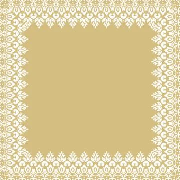 Floral Vector Fine Frame 스톡 일러스트