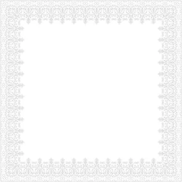 Floral Vector Fine Frame Illustrazione stock