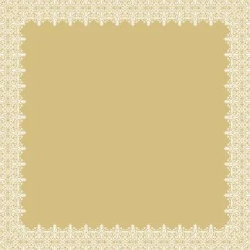 Floral Vector Fine Frame Stock Illustration