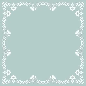Floral Vector Fine Frame 스톡 일러스트
