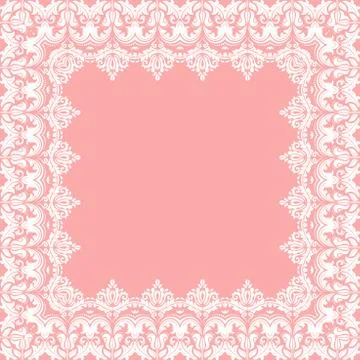 Floral Vector Fine Frame Stock Illustration