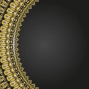 Floral Vector Fine Frame 스톡 일러스트