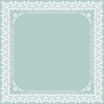 Floral Vector Fine Frame Stock Illustration