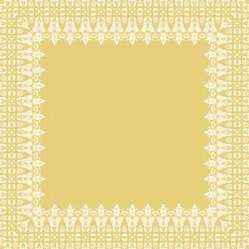Floral Vector Fine Frame Stock Illustration