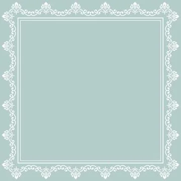 Floral Vector Fine Frame Stock Illustration
