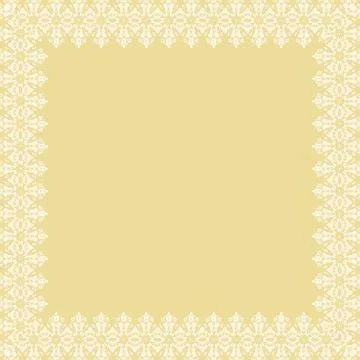 Floral Vector Fine Frame Stock Illustration