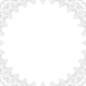 Floral Vector Fine Frame Stock Illustration