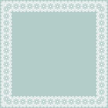 Floral Vector Fine Frame Stock Illustration