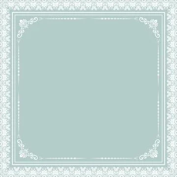 Floral Vector Fine Frame Stock Illustration
