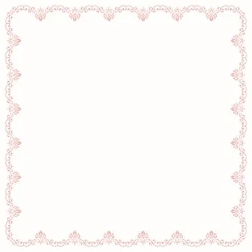 Floral Vector Fine Frame Stock Illustration