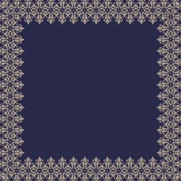 Floral Vector Fine Frame 스톡 일러스트