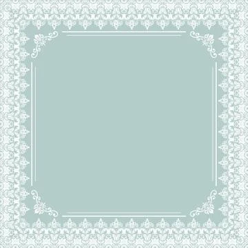 Floral Vector Fine Frame Illustrazione stock