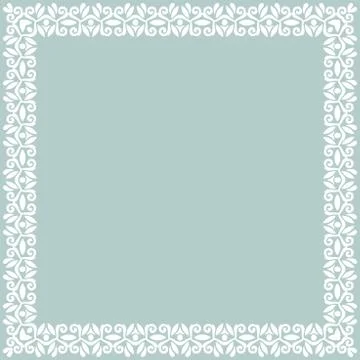 Floral Vector Fine Frame Stock Illustration