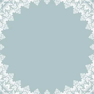 Floral Vector Fine Frame Stock Illustration