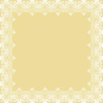 Floral Vector Fine Frame Stock Illustration