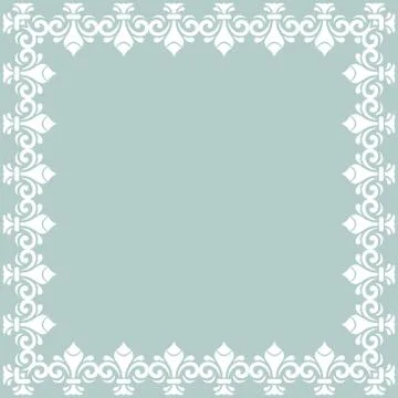 Floral Vector Fine Frame Stock Illustration