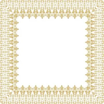 Floral Vector Fine Frame Stock Illustration