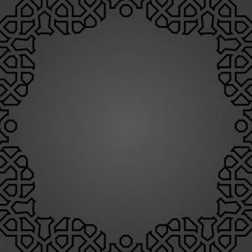 Floral Vector Fine Frame Stock Illustration