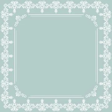 Floral Vector Fine Frame Stock Illustration