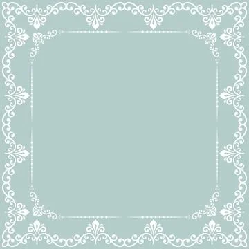Floral Vector Fine Frame 스톡 일러스트