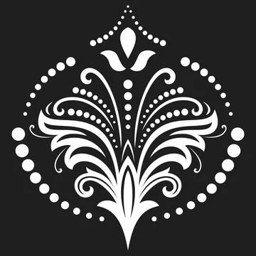 Floral Vector Fine Pattern With Few Leaves Stock Illustration