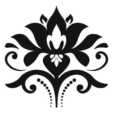Floral Vector Fine Pattern With Few Leaves Illustrazione stock