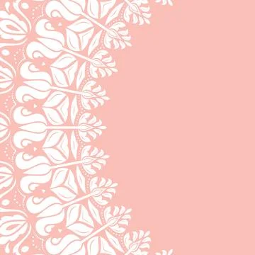 Floral Vector Fine Pattern With Few Leaves Stock Illustration